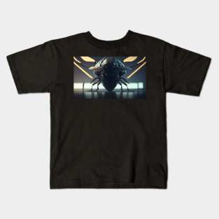 Insect robot with cinematic light Kids T-Shirt